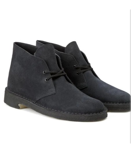 Clarks Navy suede